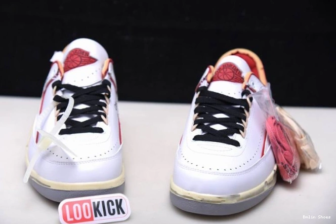 Bmlin Low Jordan Red Retro 2 SP DJ4375-106 Off-White White 0728